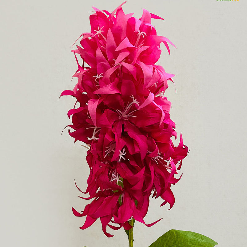 Buy Faux Everlasting Hyacinth Flower Stick - Pink Artificial Flowers from Vaaree