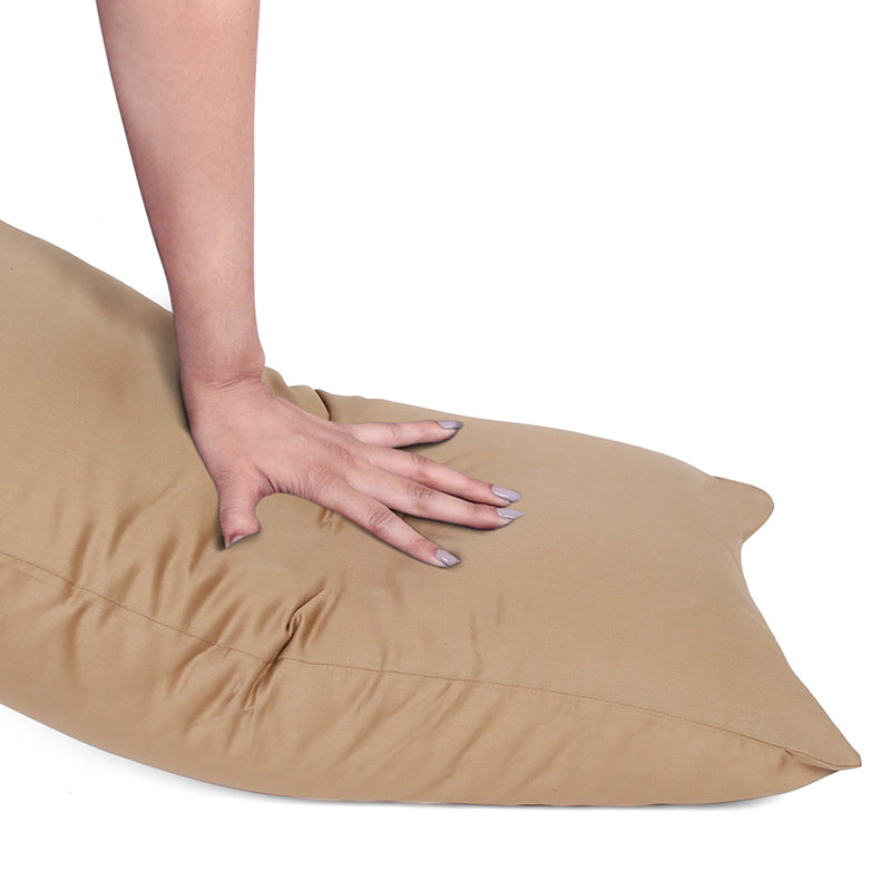 Buy Corey Pillow Cover (Khaki) - Set Of Two Pillow Covers from Vaaree