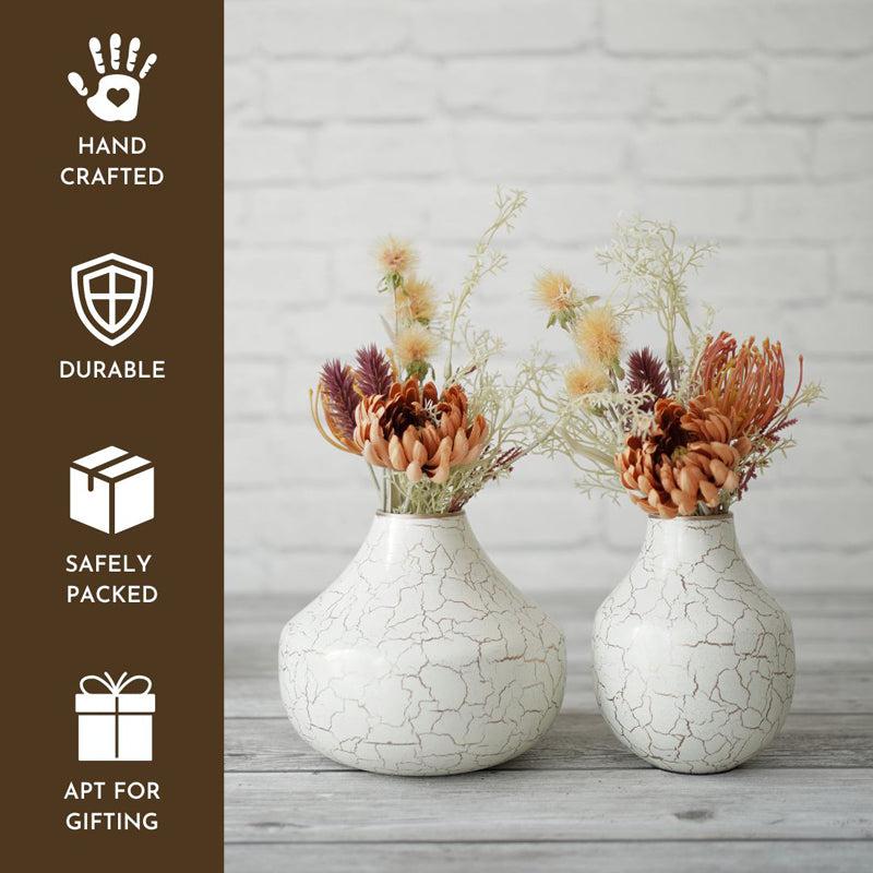 Buy Cramery Metal Vase - Set Of Two Vase from Vaaree