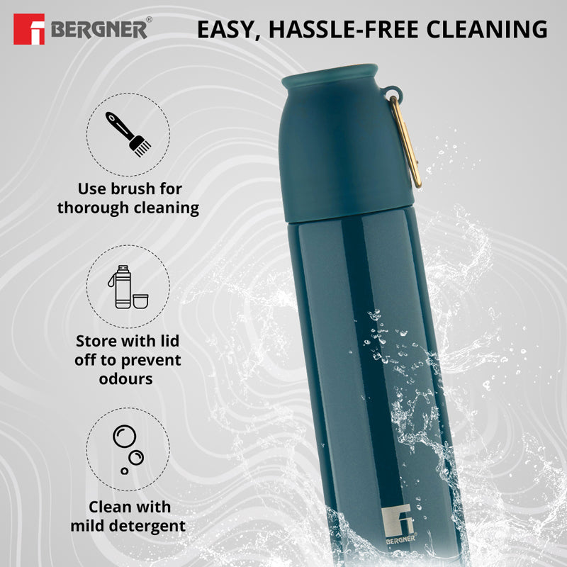 Buy Bergner Walking Thermosteel Hot and Cold Flask (Green) -500 ML Flask from Vaaree