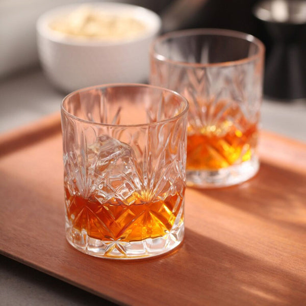 Buy Griffy Whiskey Glasses (340 ML) - Set of Six Scotch & Whiskey Glasses from Vaaree