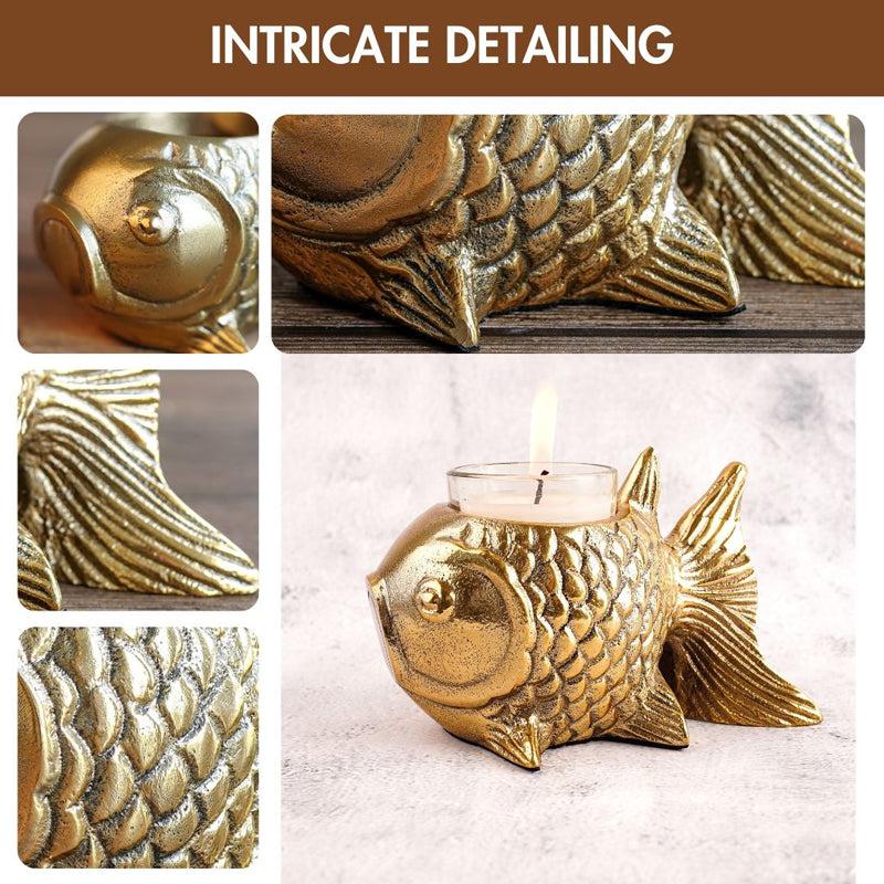 Buy Goldfish Glam Telight Candle Holder Tea Light Candle Holders from Vaaree