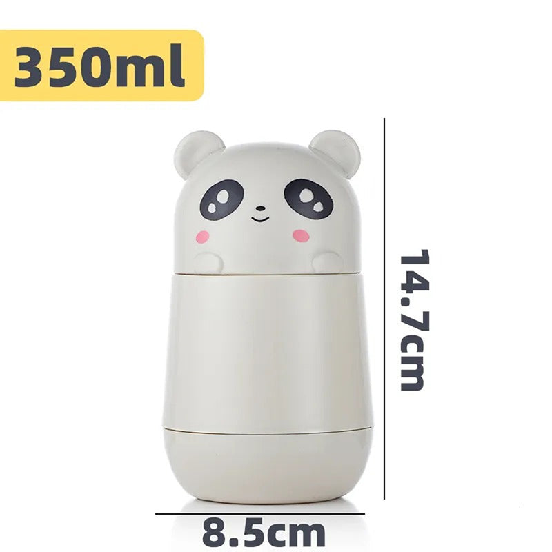 Bottle - Hydro Panda Kids Water Bottle (350 ML) - Grey