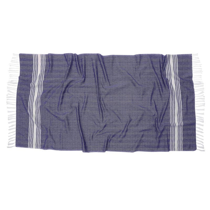 Buy Striped Bliss Bath Towel - Blue at Vaaree online | Beautiful Bath Towels to choose from