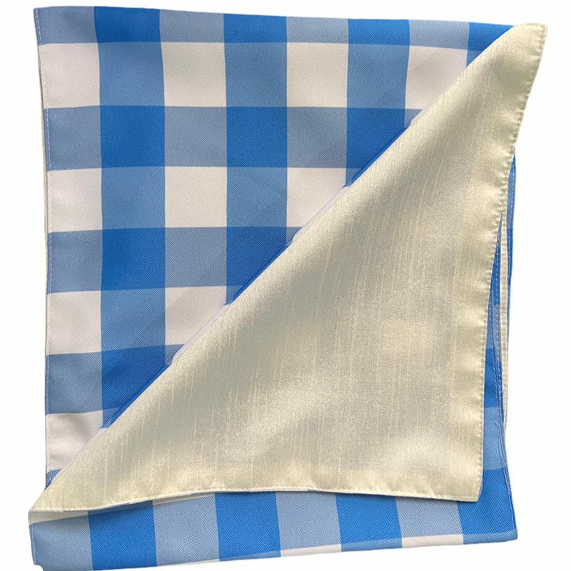 Table Runner - Mabel Checkered Table Runner - Blue