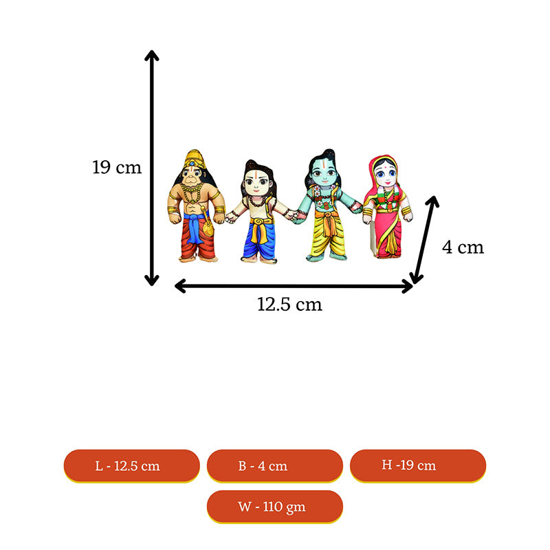 Buy Ramayana Charita Showpice - Set Of Five Showpieces from Vaaree