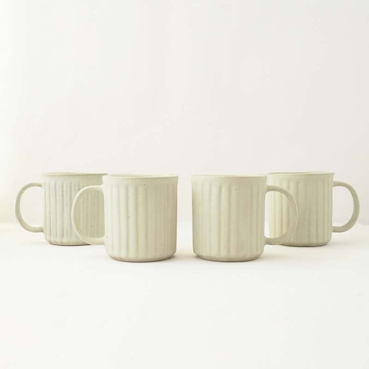 Buy Horete White Mug (400 ML) - Set Of Four at Vaaree online | Beautiful Mug & Tea Cup to choose from
