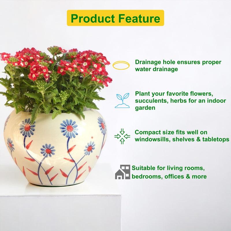 Buy Trisha Floral Planter Pots & Planters from Vaaree