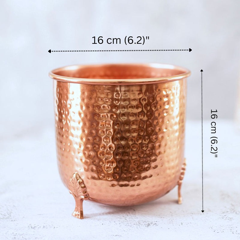 Buy Finasa Metal Hammered Planter - Copper Pots & Planters from Vaaree