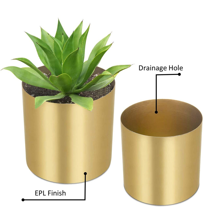 Buy Ostyna Metal Planter - Set Of Two Pots & Planters from Vaaree