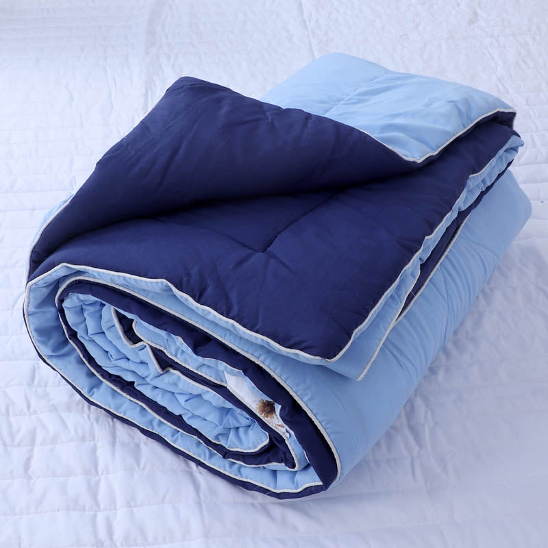 Buy Adova Reversible Microfiber Comforter (Dark & Light Blue) - 120 GSM Comforters & AC Quilts from Vaaree