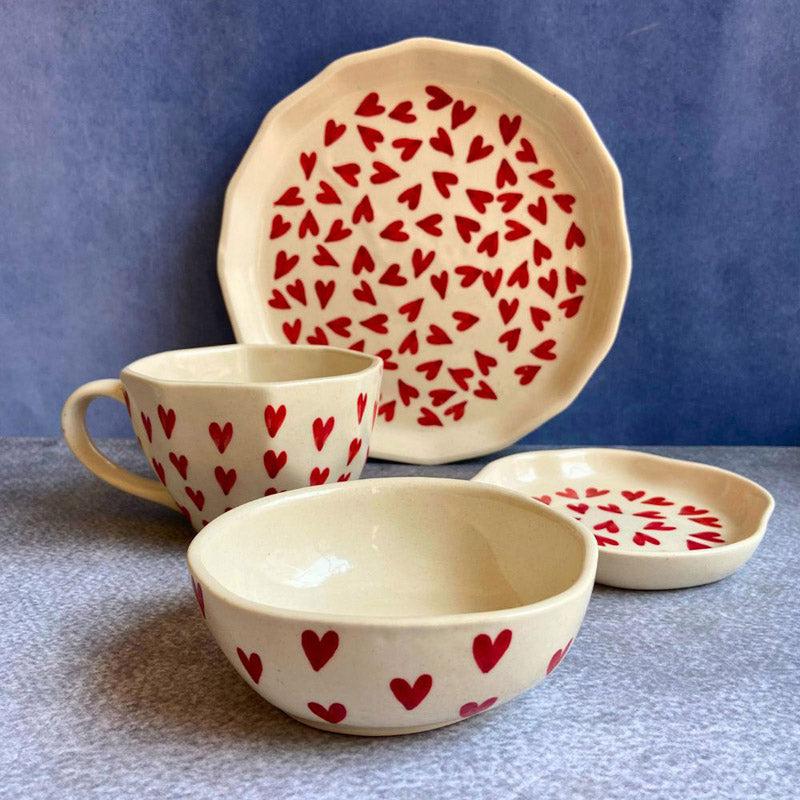 Buy Hearty Mate Dinner Set - Four Piece Set Dinner Set from Vaaree