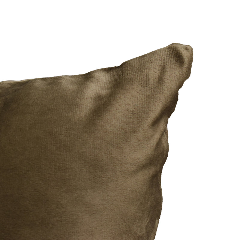 Buy Vintara Velvet Cushion Cover (Brown) - Set Of Five Cushion Cover Sets from Vaaree