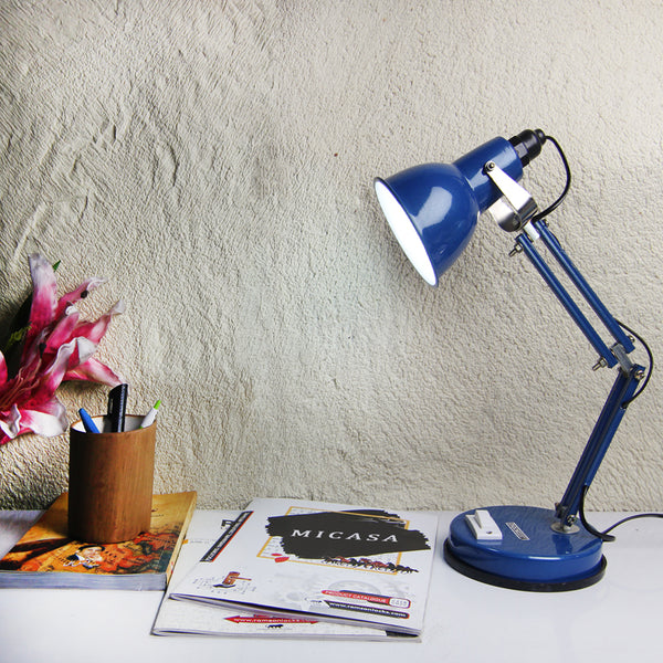 Basilio Study Table Lamp  - Blue