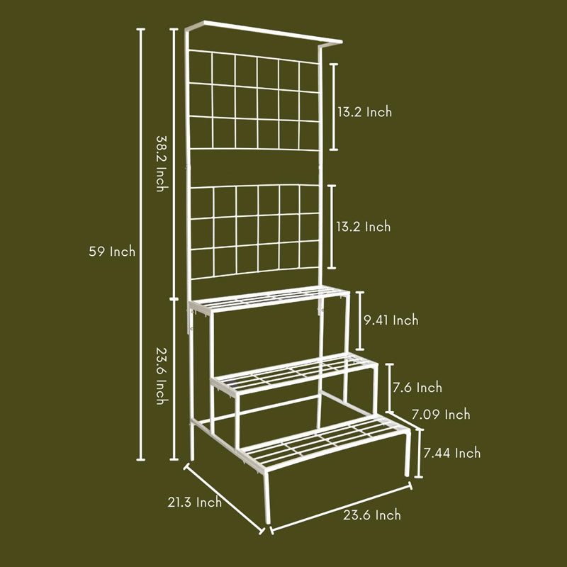 Buy Vetro Planter Stand - White Planter Stand from Vaaree