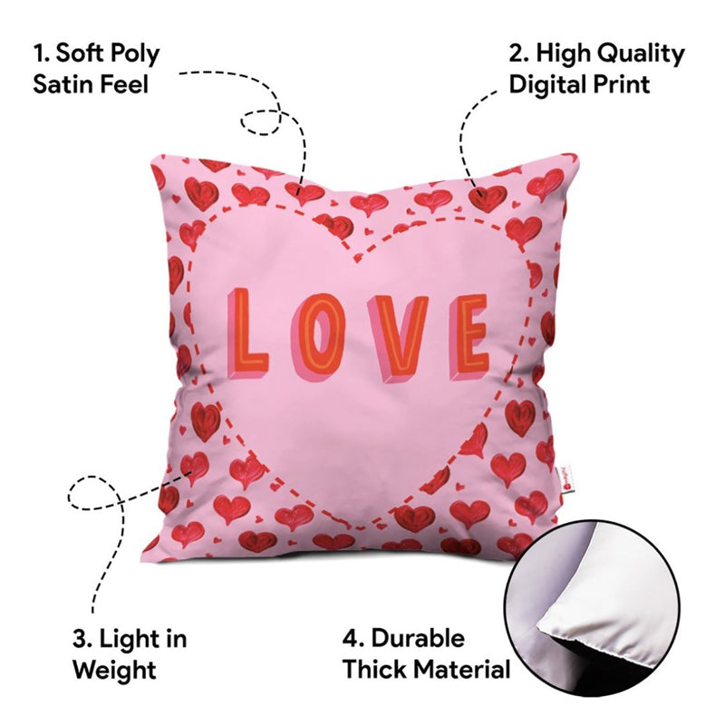 Buy Love Beauty Cushion Cover & Mug (300 ML) - Two Piece Set Gift Box from Vaaree