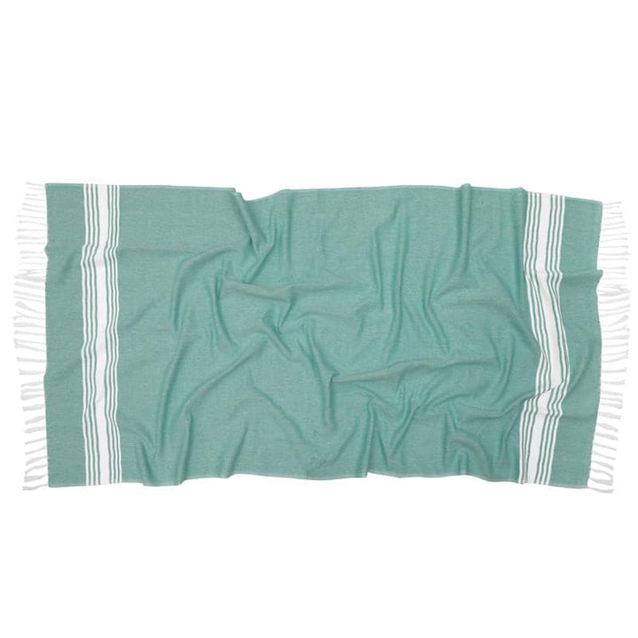 Buy Striped Bliss Bath Towel - Mint at Vaaree online | Beautiful Bath Towels to choose from