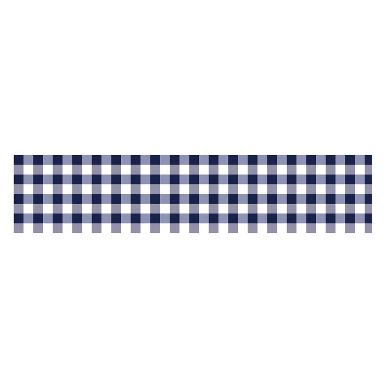 Buy Mabel Checkered Table Runner - Dark Blue Table Runner from Vaaree