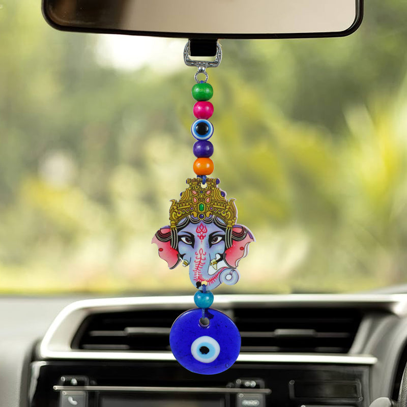 Wall Accents - Ganesha Evil Eye Wall Hanging - Set Of Two