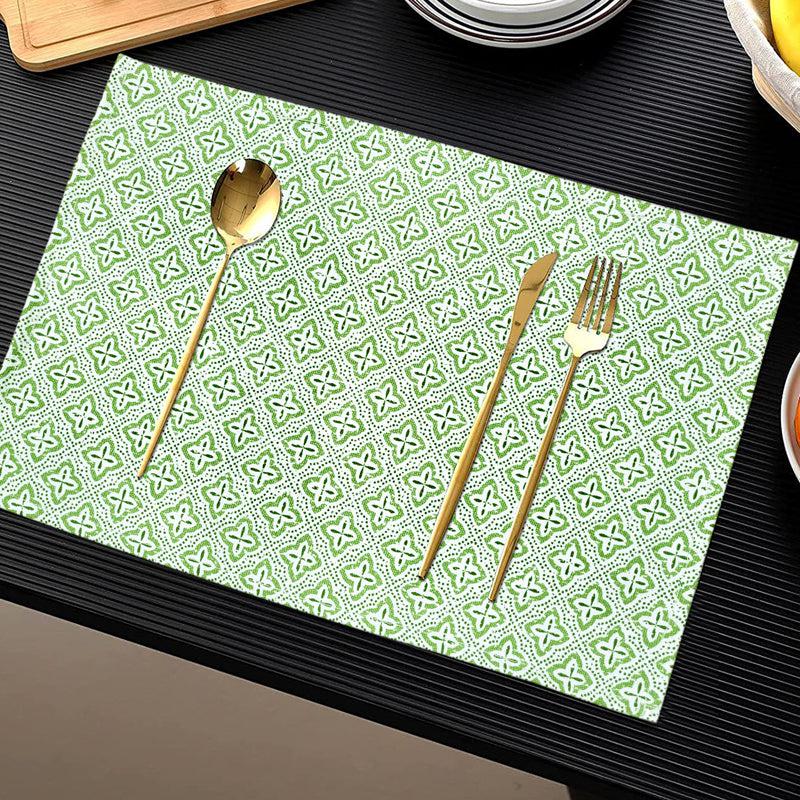 Buy Glama Green Runner & Placemat - Nine Piece Set Kitchen Set from Vaaree