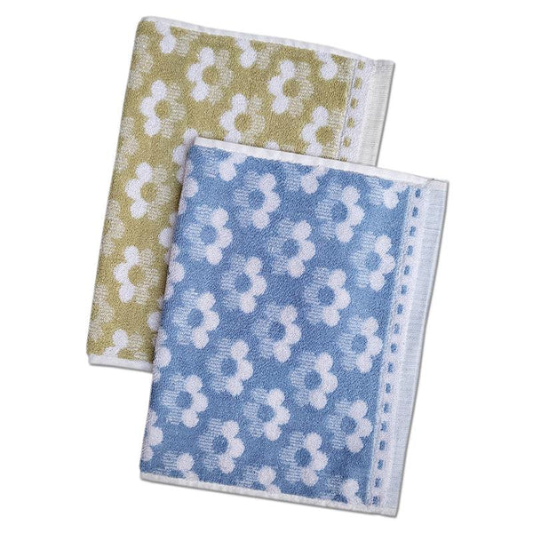 Buy Macca Hand Towel (Blue & Green) - Set Of Two Hand & Face Towels from Vaaree