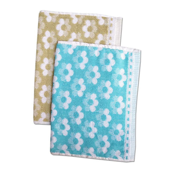 Buy Macca Hand Towel (Sky & Green) - Set Of Two Hand & Face Towels from Vaaree