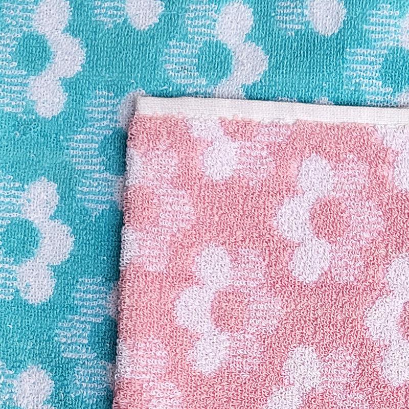 Buy Macca Hand Towel (Sky & Pink) - Set Of Two Hand & Face Towels from Vaaree