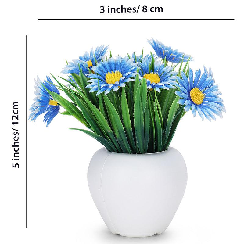 Buy Faux Daisy Love Plant With Pot - Set Of Three Artificial Plants from Vaaree