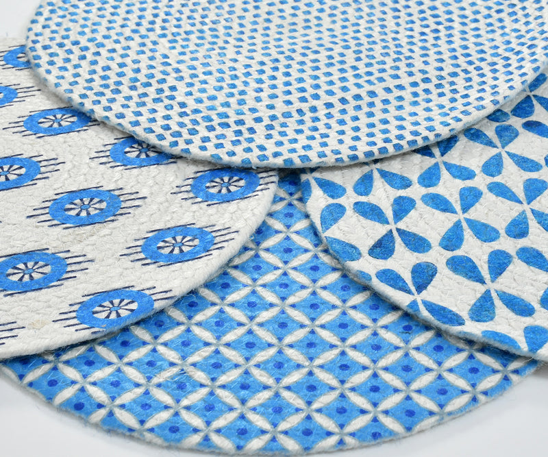 Table Mat - Taryn Round Placemat - Set Of Four