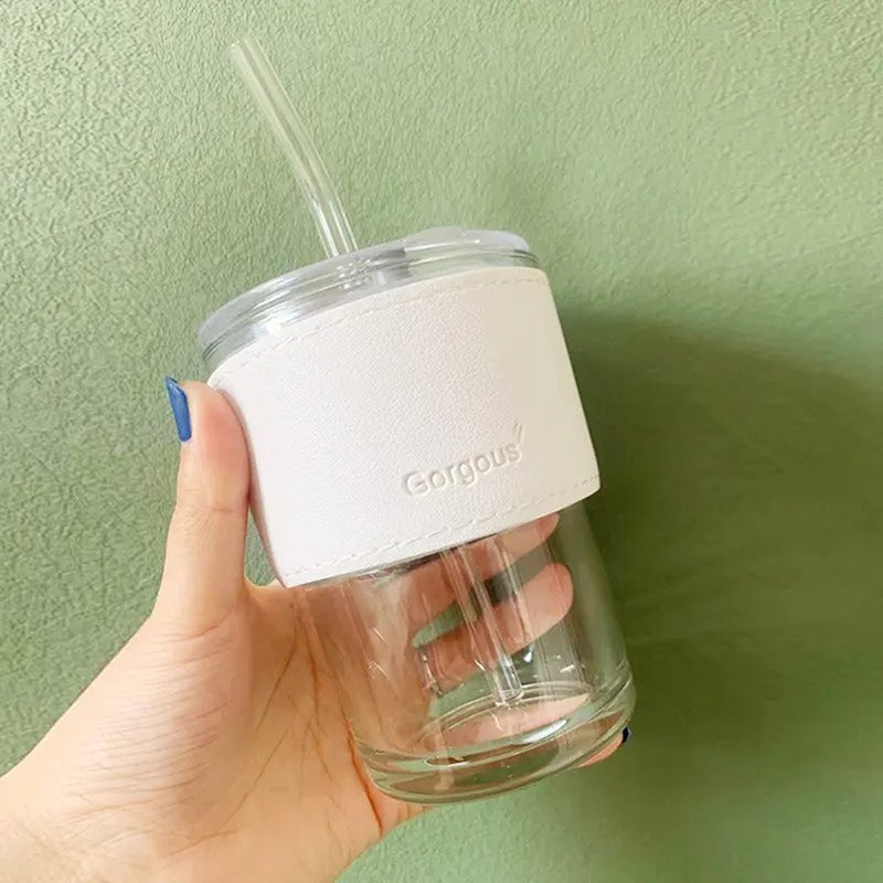 Sipper - Gorgeous Grip Sipper Tumbler (450 ML) - White