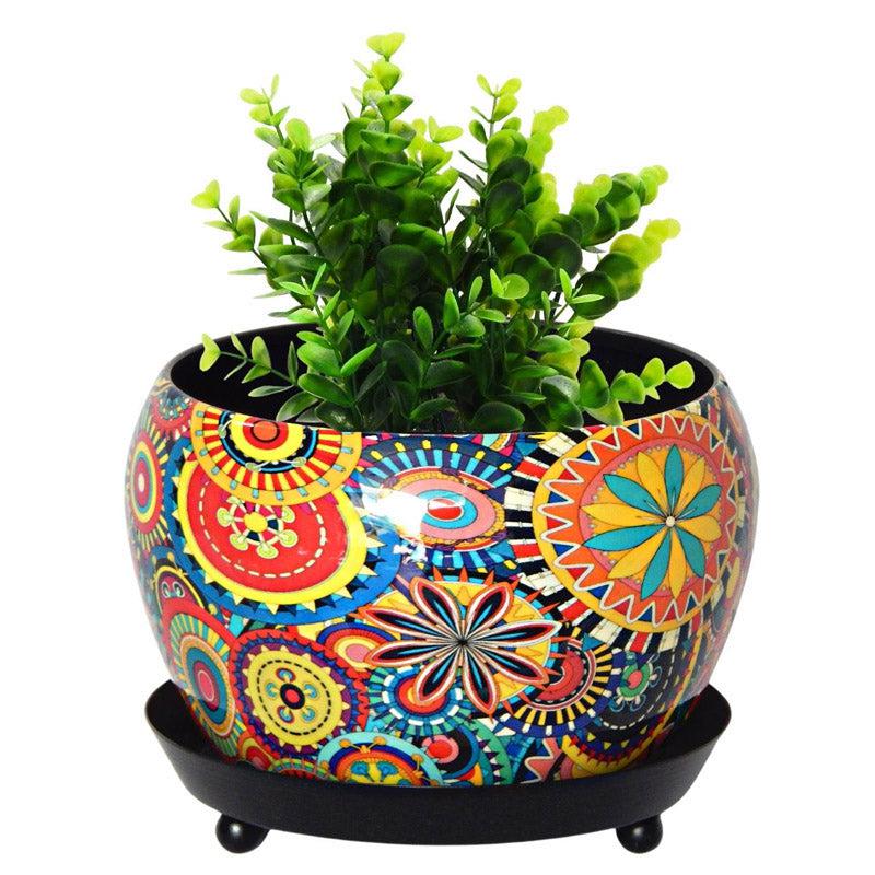 Buy Druva Ethnic Planter With Plate Pots & Planters from Vaaree