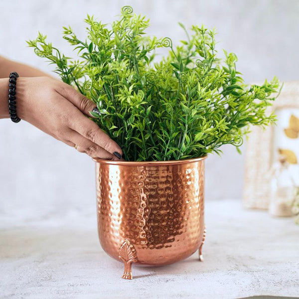 Buy Finasa Metal Hammered Planter - Copper Pots & Planters from Vaaree