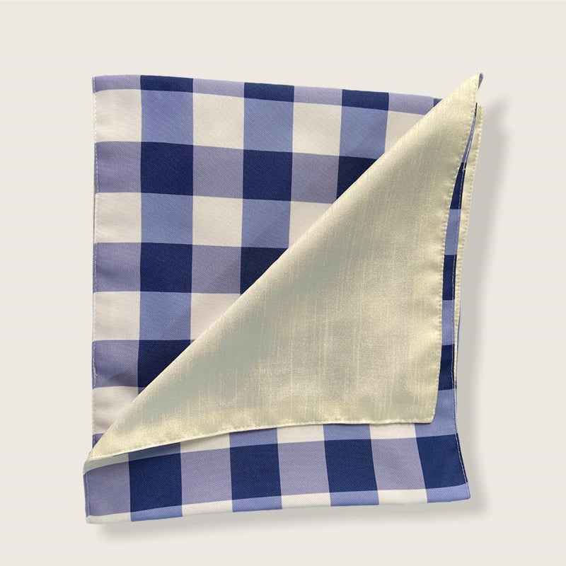 Table Runner - Mabel Checkered Table Runner - Dark Blue