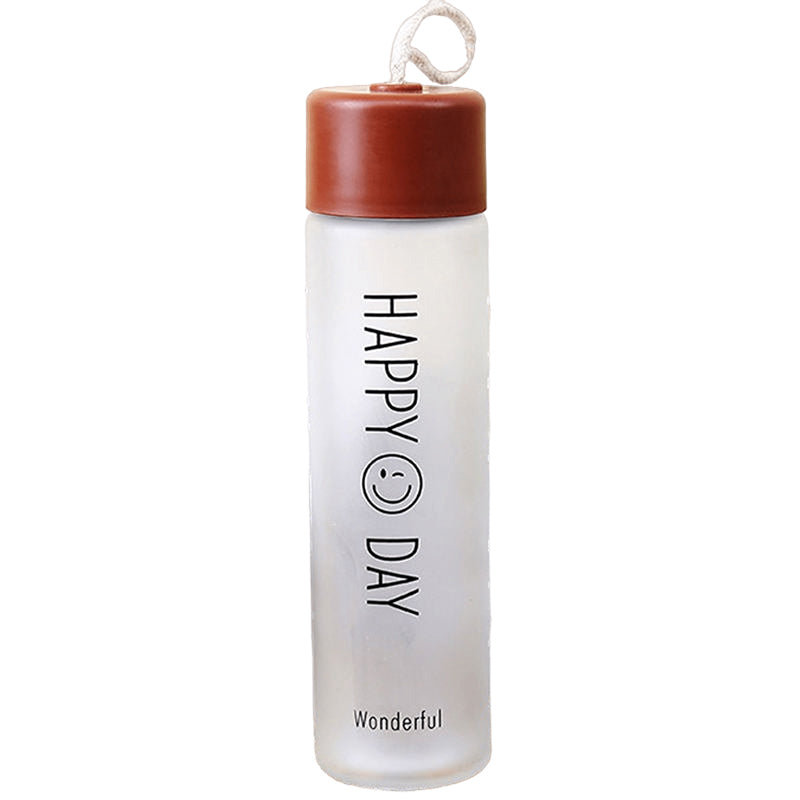 Bottle - Happy Day Water Bottle (340 ML) - Brown