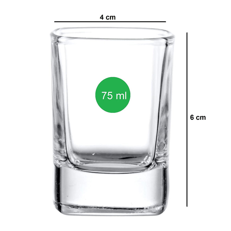 Buy Euphe Shot Glasses (75 ML) - Set of Six Shot Glass from Vaaree