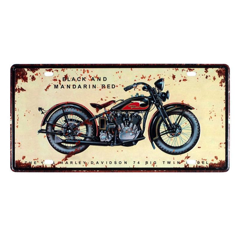 Buy Black And Mandarin Red Motorbike Wall Accent Wall Accents from Vaaree