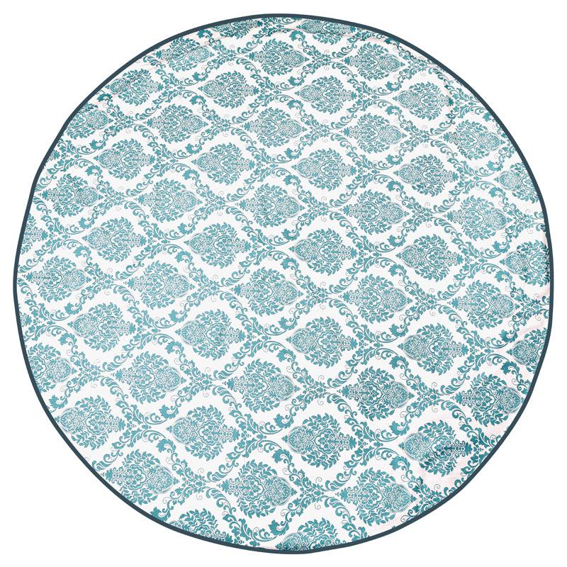 Buy Ardila Ethnic Round Table Cover - Teal Table Cover from Vaaree