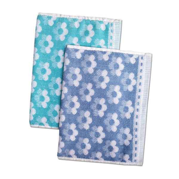 Buy Macca Hand Towel (Blue & Sky) - Set Of Two Hand & Face Towels from Vaaree