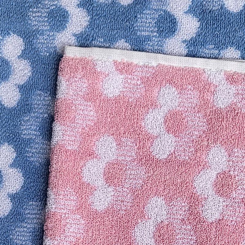 Buy Macca Hand Towel (Blue & Pink) - Set Of Two Hand & Face Towels from Vaaree