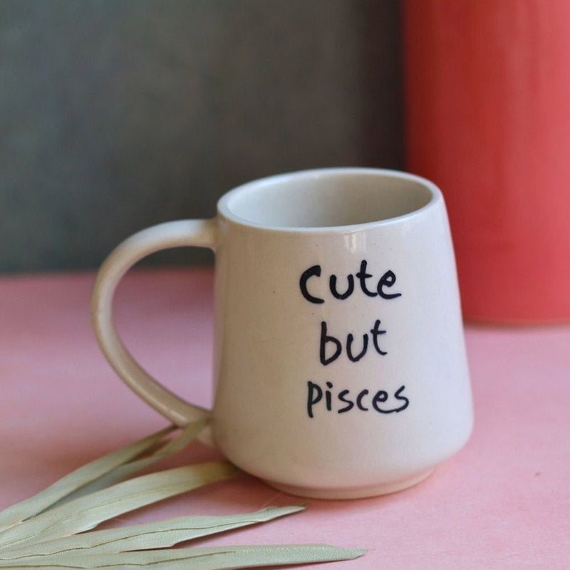 Buy Cute But Pisces Cup - 250 ML Mug & Tea Cup from Vaaree