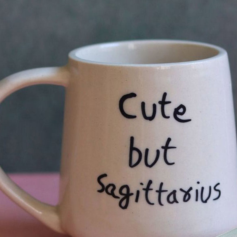 Buy Cute But Sagittarius Cup - 250 ML Mug & Tea Cup from Vaaree