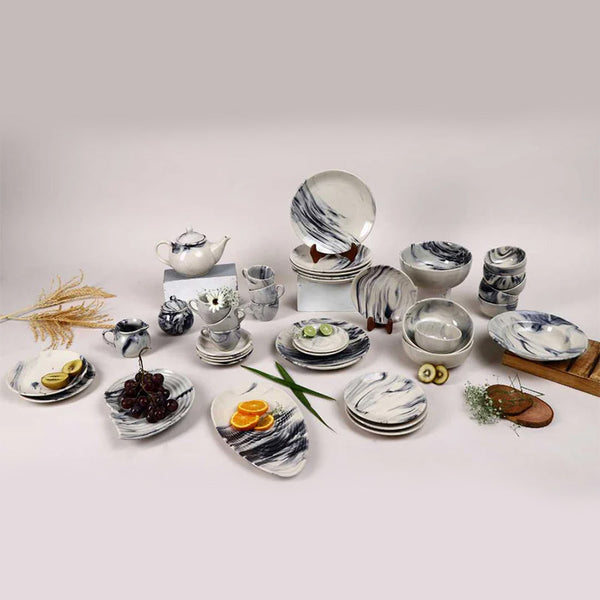 Buy Betawi Handmade Dinner Set - Eighty Two Piece Set Dinner Set from Vaaree