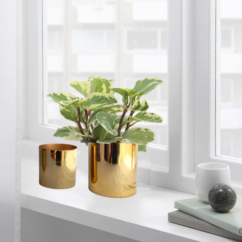 Buy Ostyna Metal Planter - Set Of Two Pots & Planters from Vaaree