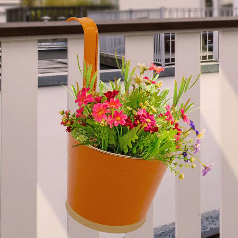 Buy Lush Glow Planter (Orange) - Set Of Three Pots & Planters from Vaaree