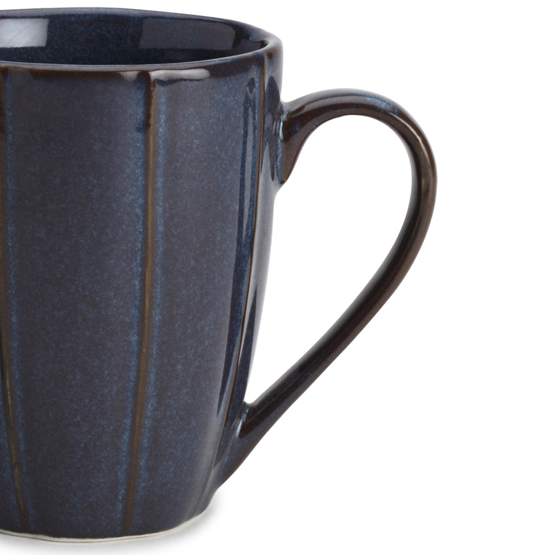 Buy Ciro Denim Blue Ceramic Mug (300 ML) - Set Of Two Mug & Tea Cup from Vaaree