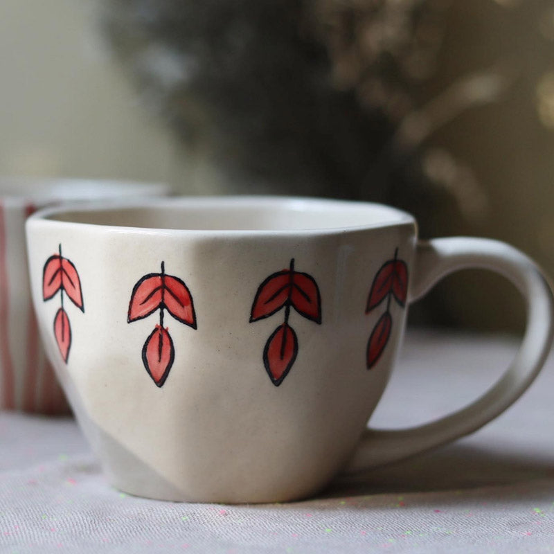 Buy Kina Ceramic Cup (200 ML) - Set of Two Mug & Tea Cup from Vaaree