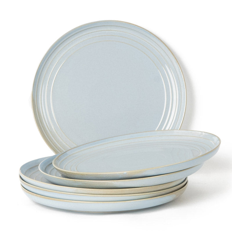 Buy Estia Dinner Plate (Artic Blue) - Set Of Six Dinner Plate from Vaaree