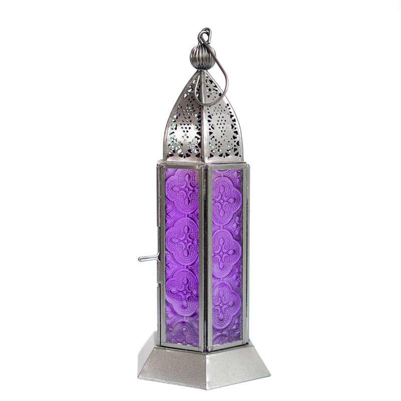 Buy Inthiya Lantern Tealight Candle Holder - Purple Tea Light Candle Holders from Vaaree