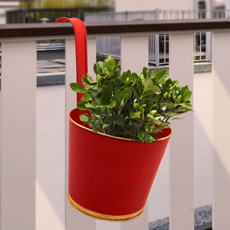 Buy Lush Glow Planter (Red) - Set Of Three Pots & Planters from Vaaree