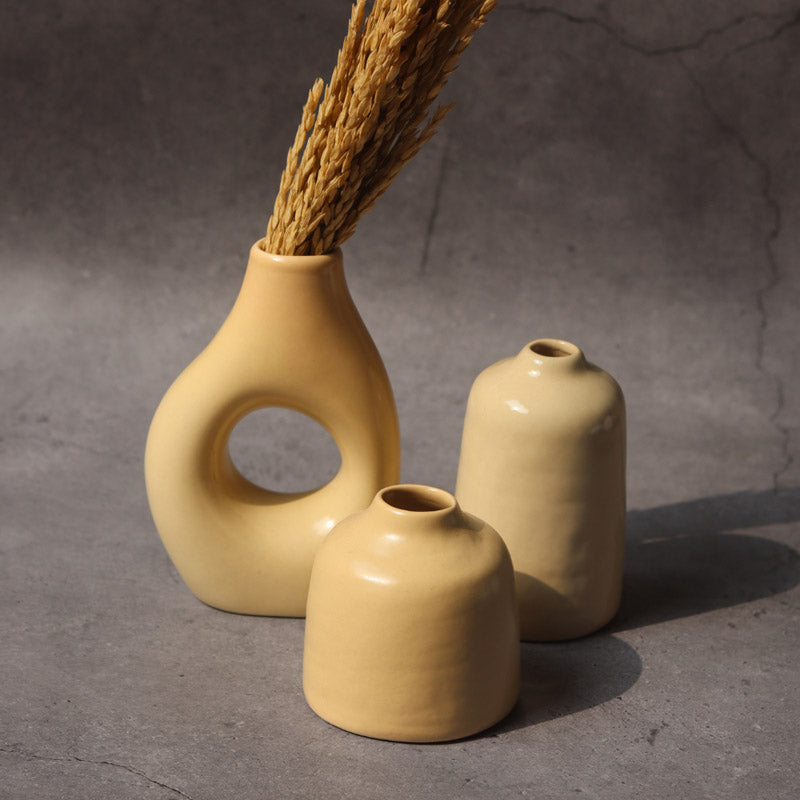 Buy Jila Ceramic Vase - Three Piece Set Vase from Vaaree